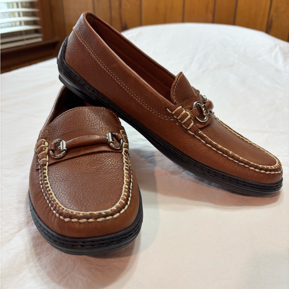 Men's Brown Leather Loafers